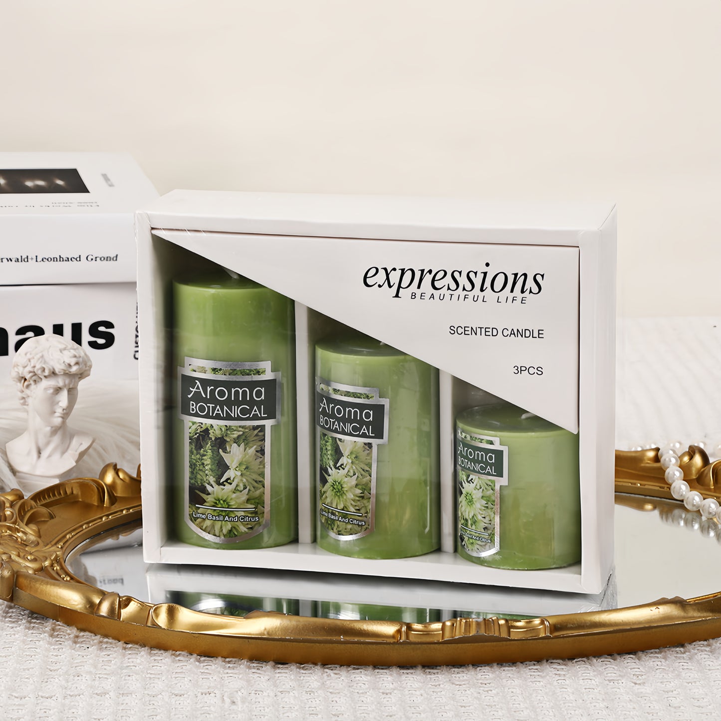 Citrus Grove – Aromatic Citrus Pillar Candle
