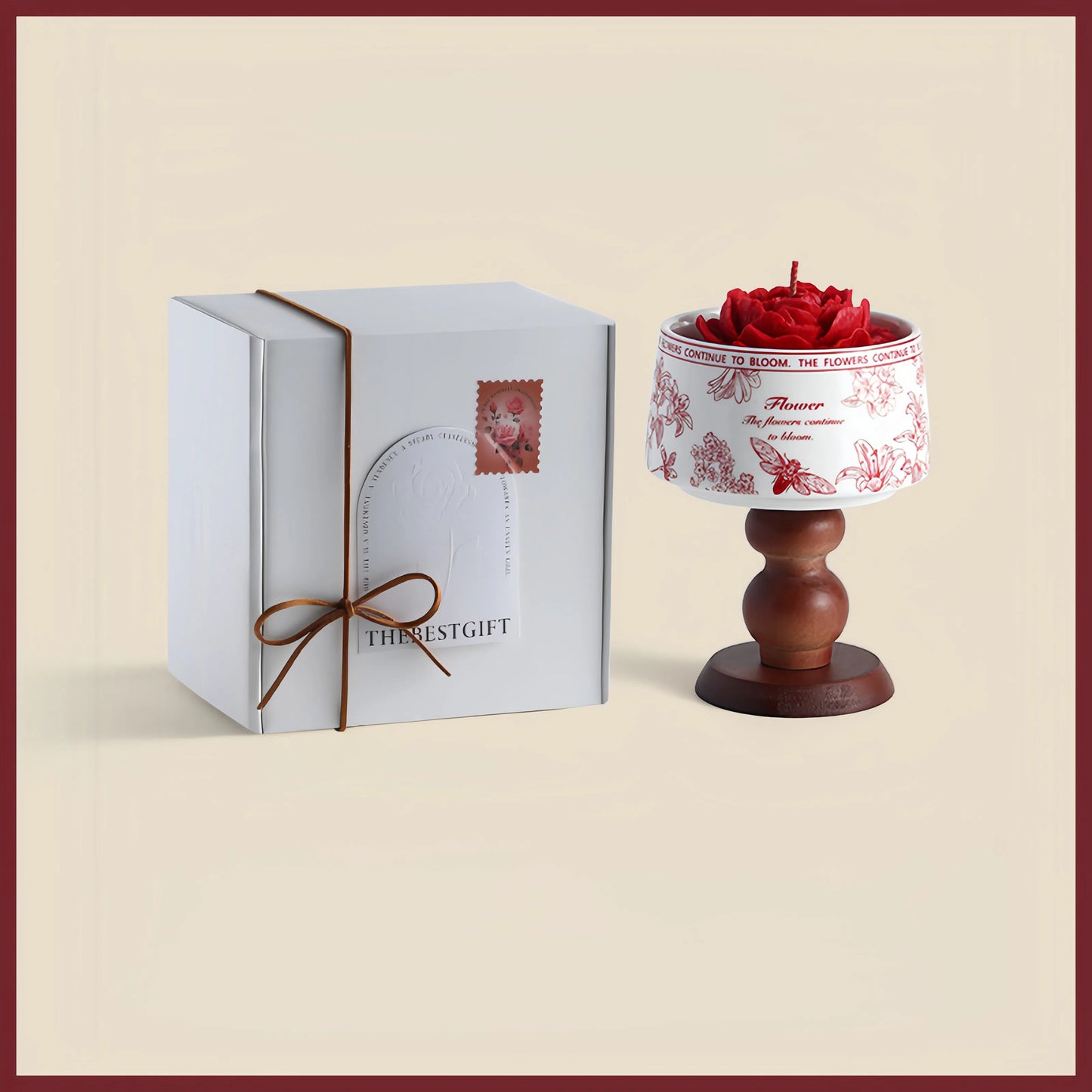 Velour Eclipse – Rose, Oud & Vanilla Soy Candle